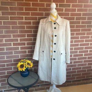 Tailored Tweed Dress Coat